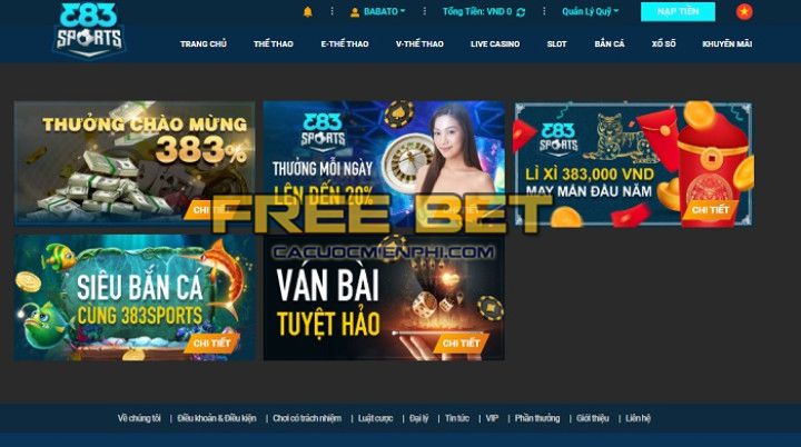 Giao diện cổng game 58M - 58M